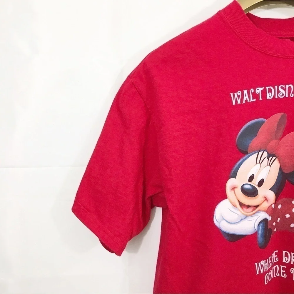 Disneyland Shirt Walt Disney Unisex Minnie Mouse Short Sleeve Top Souvenir - Picture 4 of 7